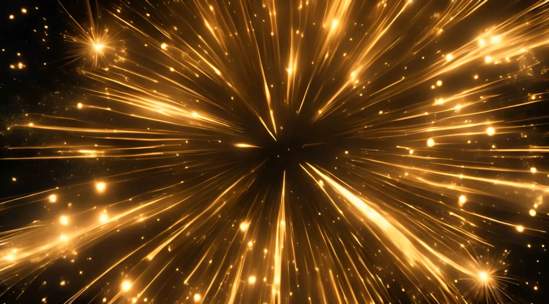 Golden Explosion Dazzling Light Particle Video